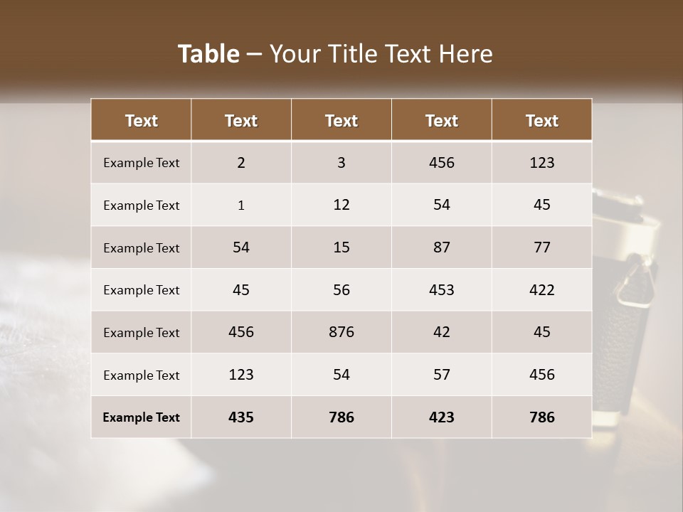 A Camera Sitting On Top Of A Wooden Table PowerPoint Template