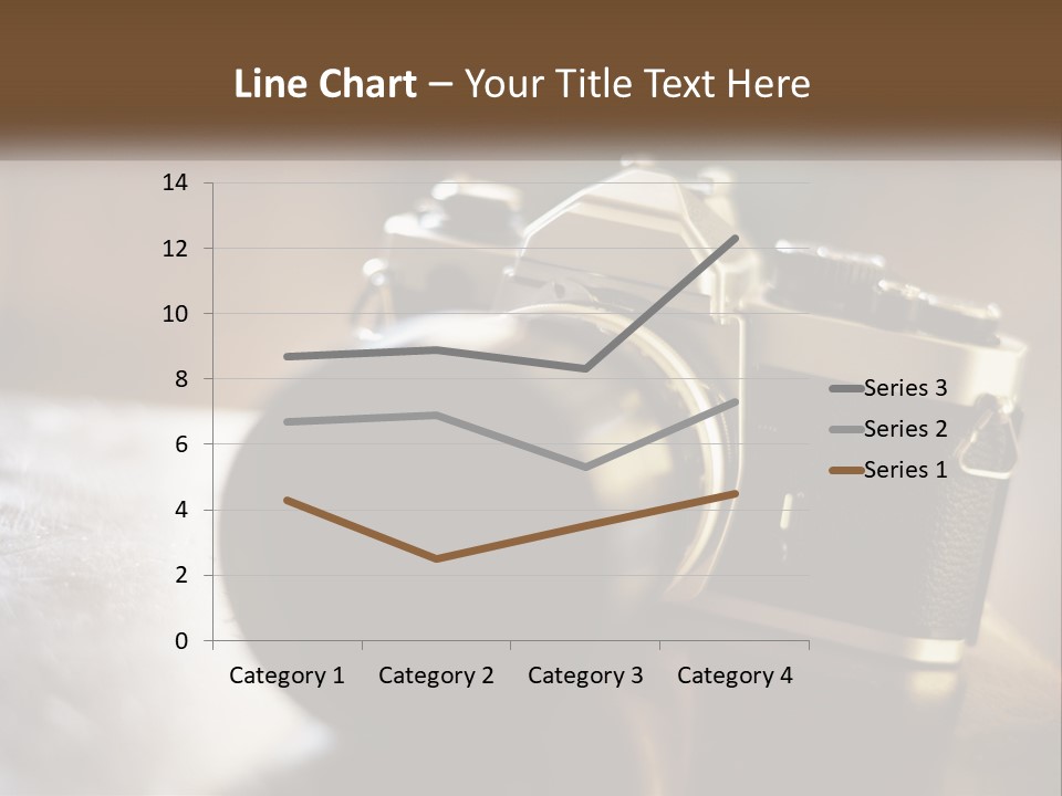 A Camera Sitting On Top Of A Wooden Table PowerPoint Template