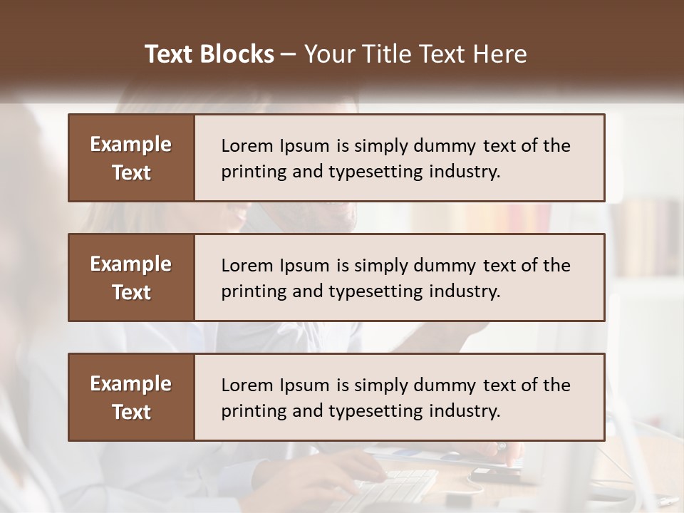 A Man And Woman Looking At A Computer Screen PowerPoint Template