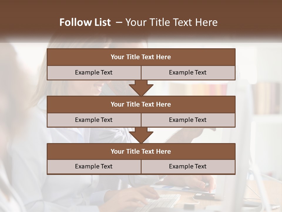 A Man And Woman Looking At A Computer Screen PowerPoint Template