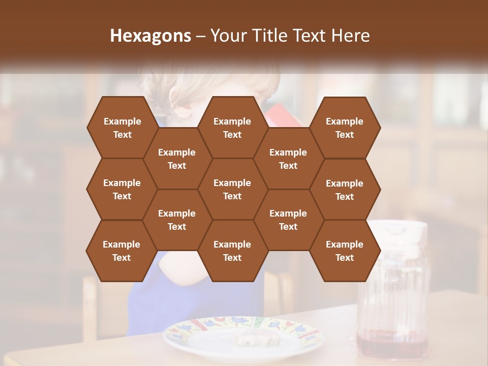 A Little Boy Drinking From A Red Cup PowerPoint Template