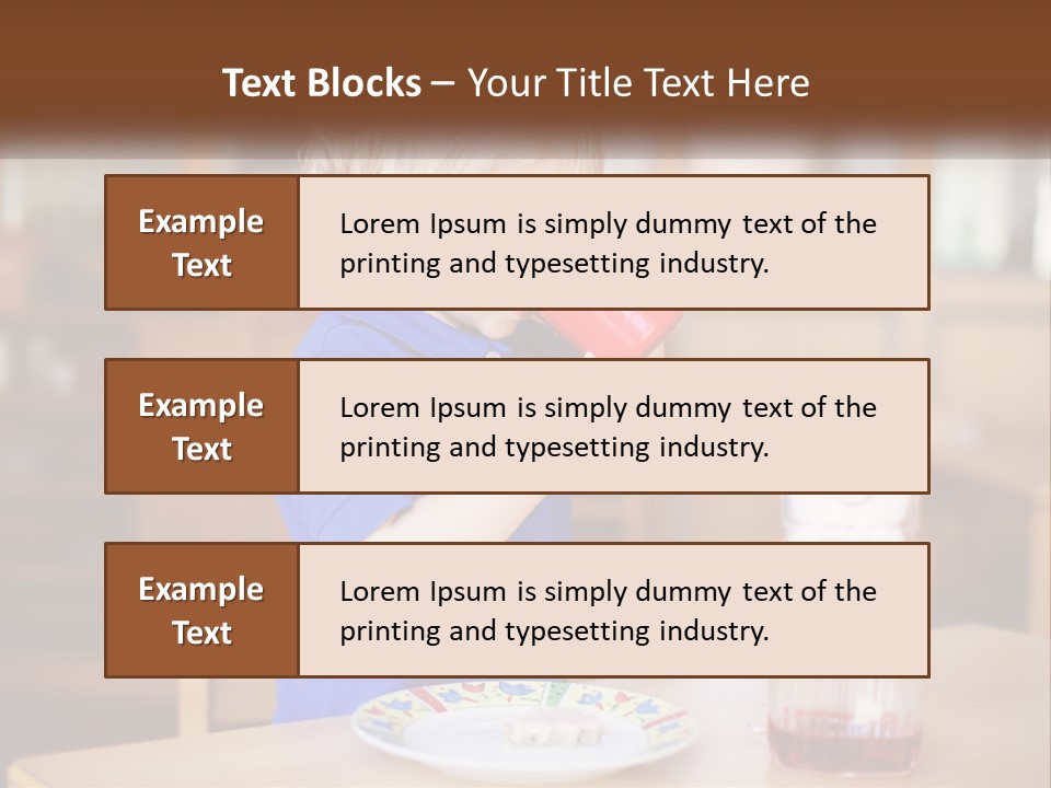 A Little Boy Drinking From A Red Cup PowerPoint Template