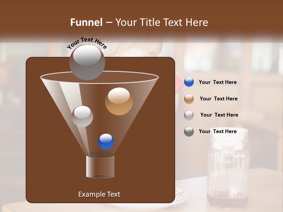 A Little Boy Drinking From A Red Cup PowerPoint Template