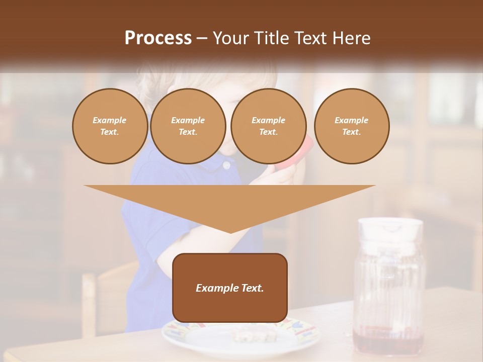 A Little Boy Drinking From A Red Cup PowerPoint Template