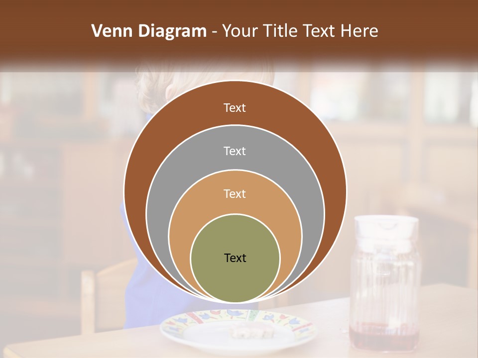 A Little Boy Drinking From A Red Cup PowerPoint Template