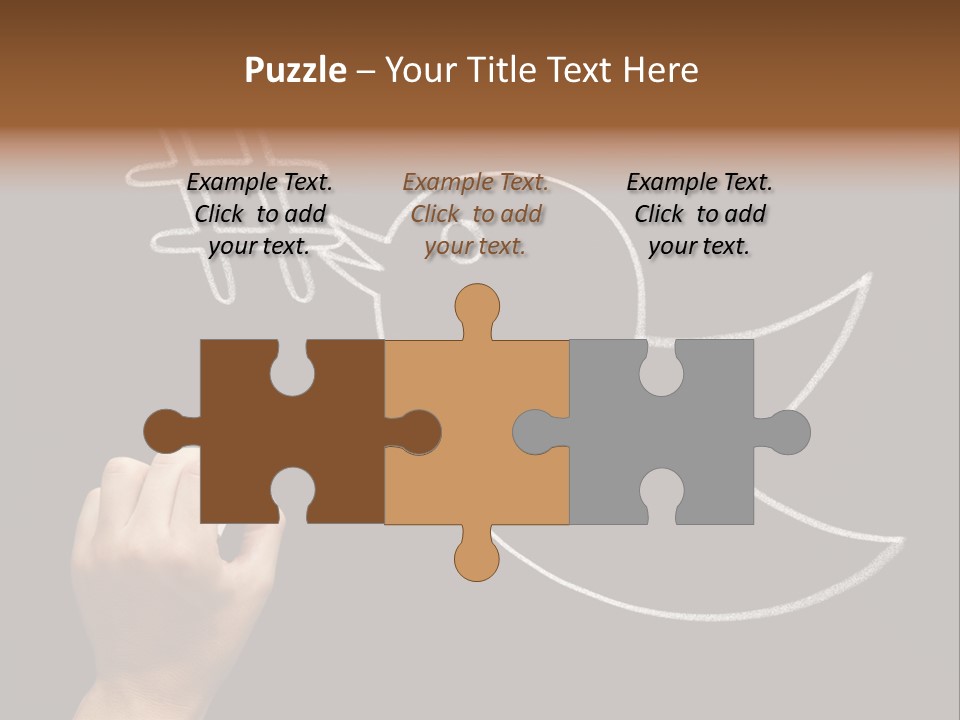 A Person Writing On A Blackboard With A White Marker PowerPoint Template