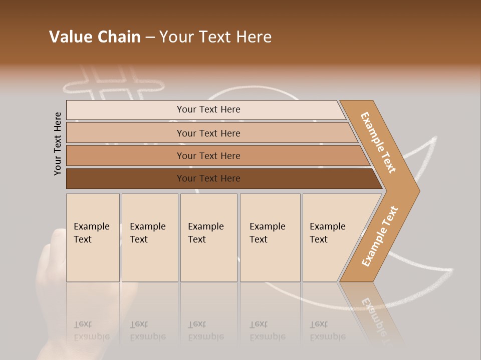 A Person Writing On A Blackboard With A White Marker PowerPoint Template