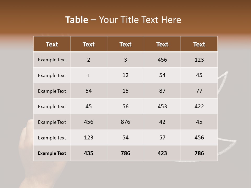 A Person Writing On A Blackboard With A White Marker PowerPoint Template