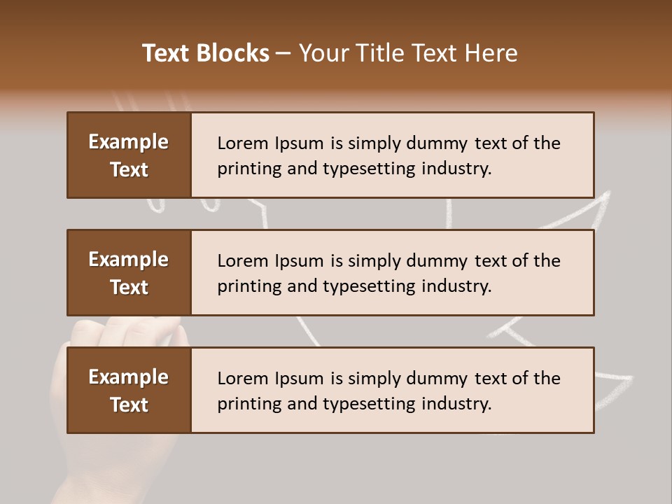 A Person Writing On A Blackboard With A White Marker PowerPoint Template