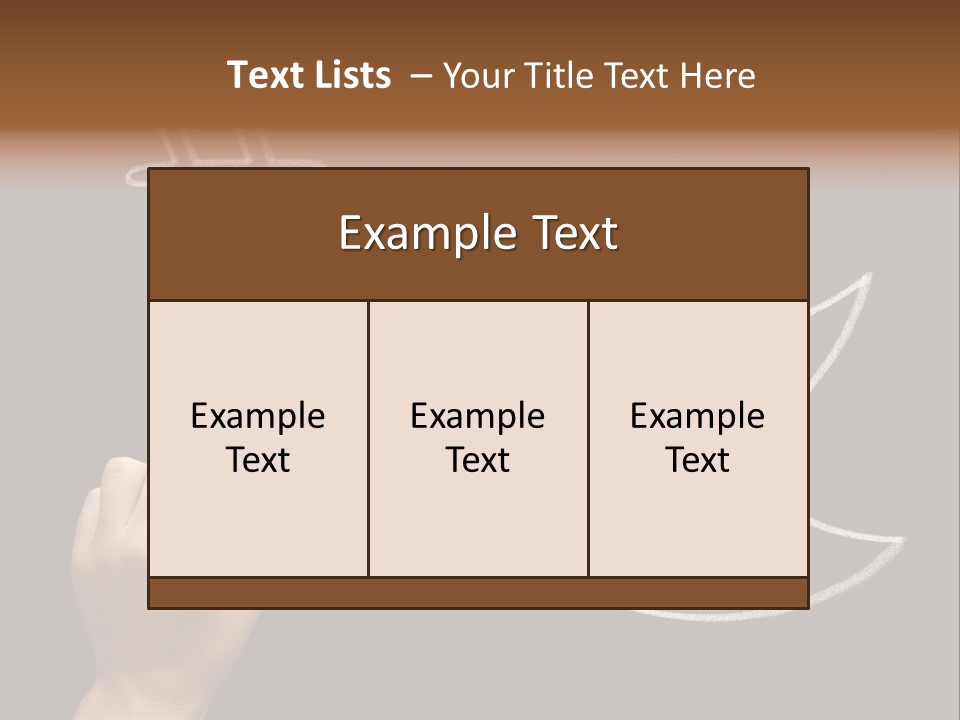 A Person Writing On A Blackboard With A White Marker PowerPoint Template