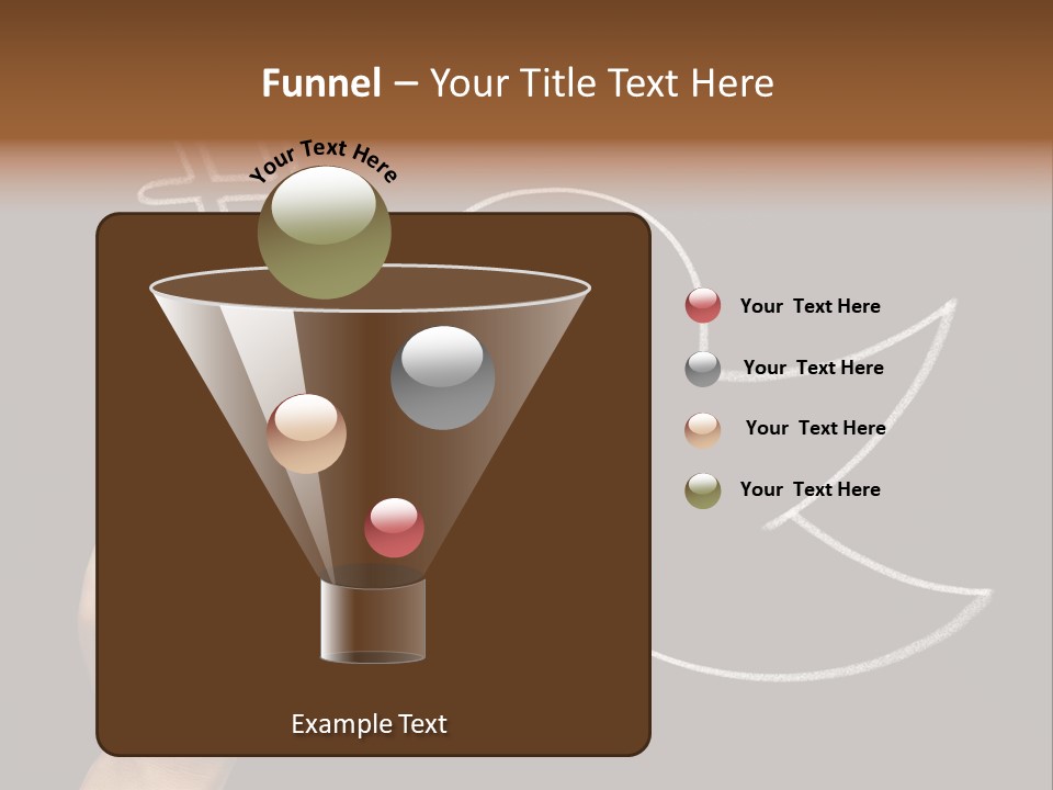 A Person Writing On A Blackboard With A White Marker PowerPoint Template