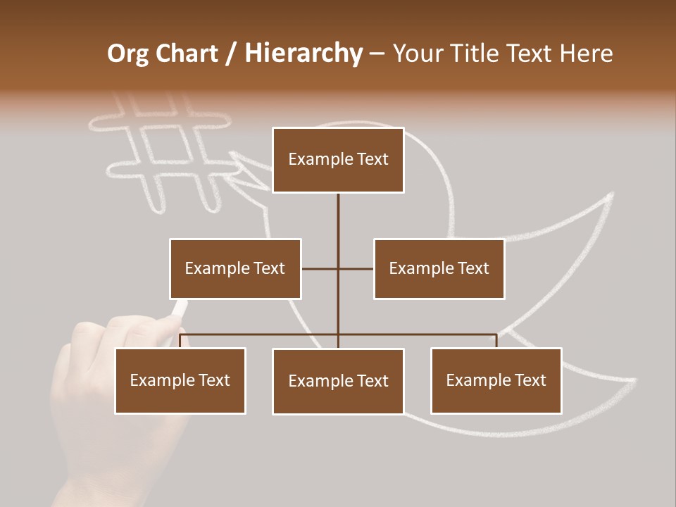 A Person Writing On A Blackboard With A White Marker PowerPoint Template