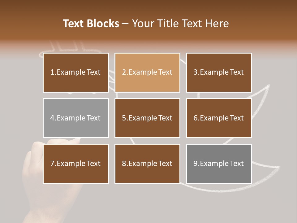 A Person Writing On A Blackboard With A White Marker PowerPoint Template