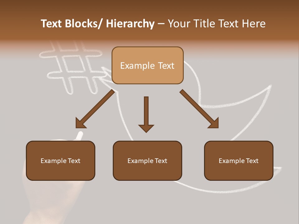 A Person Writing On A Blackboard With A White Marker PowerPoint Template