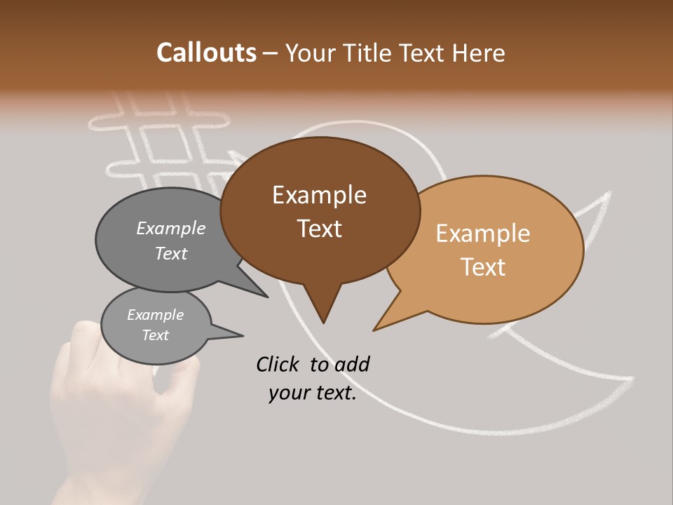 A Person Writing On A Blackboard With A White Marker PowerPoint Template