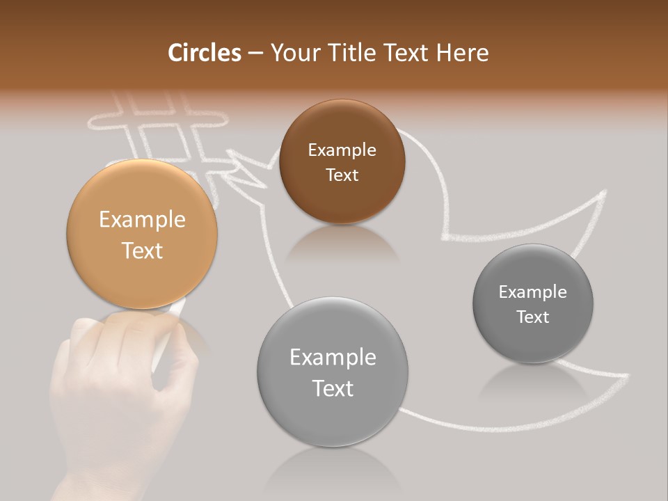 A Person Writing On A Blackboard With A White Marker PowerPoint Template
