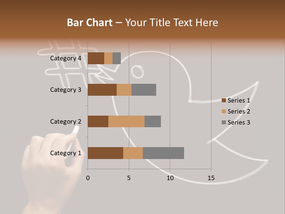 A Person Writing On A Blackboard With A White Marker PowerPoint Template