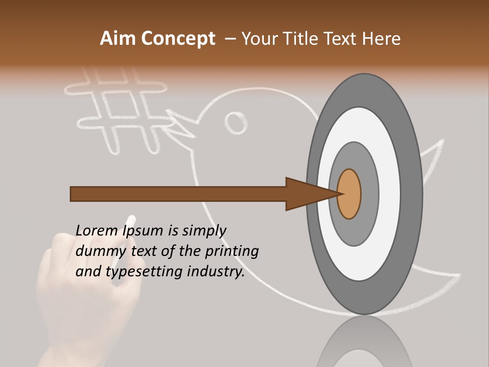 A Person Writing On A Blackboard With A White Marker PowerPoint Template