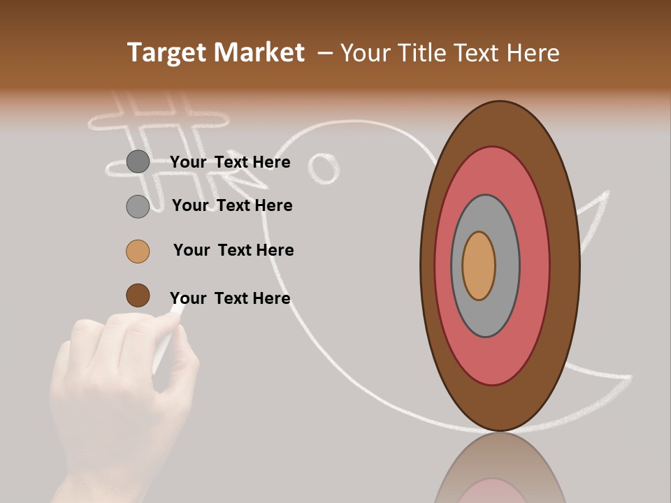 A Person Writing On A Blackboard With A White Marker PowerPoint Template