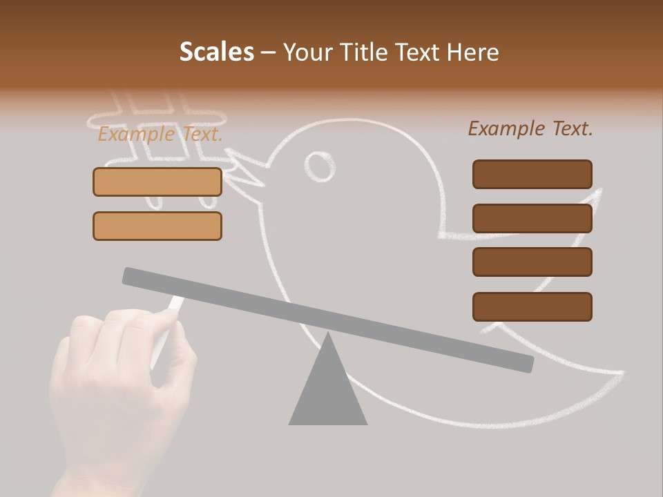 A Person Writing On A Blackboard With A White Marker PowerPoint Template