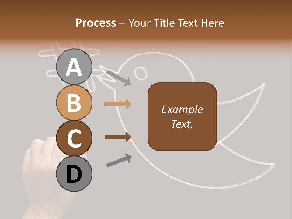 A Person Writing On A Blackboard With A White Marker PowerPoint Template