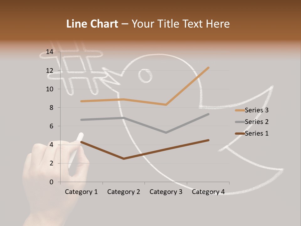 A Person Writing On A Blackboard With A White Marker PowerPoint Template