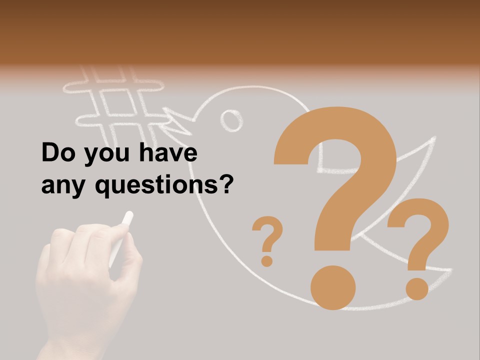 A Person Writing On A Blackboard With A White Marker PowerPoint Template