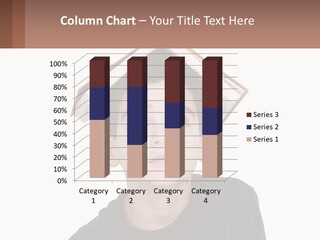 A Boy With A Book On Top Of His Head PowerPoint Template