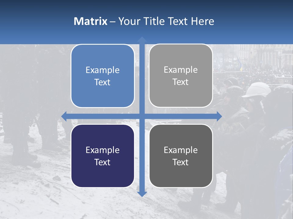 A Group Of Military Men Standing In The Snow PowerPoint Template