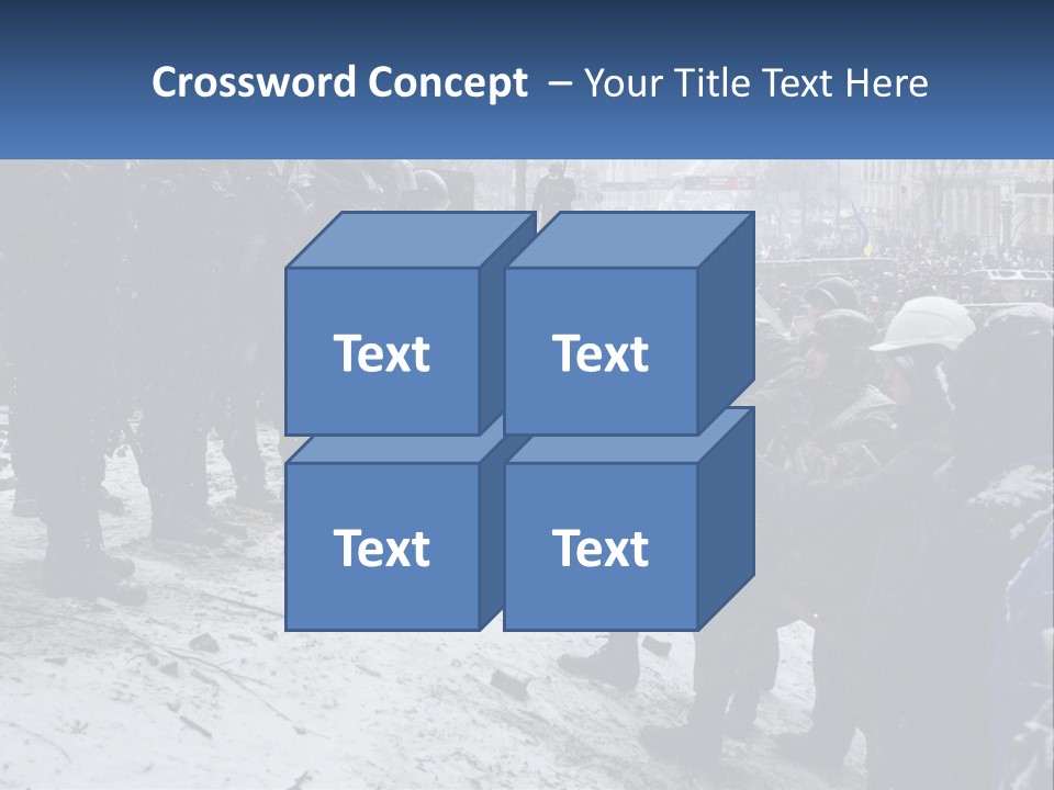 A Group Of Military Men Standing In The Snow PowerPoint Template