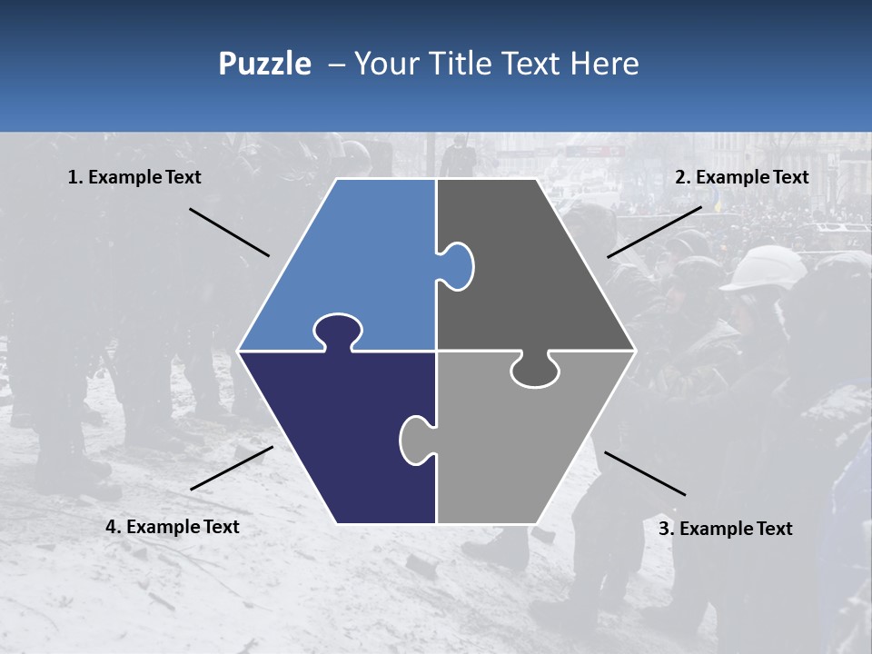 A Group Of Military Men Standing In The Snow PowerPoint Template