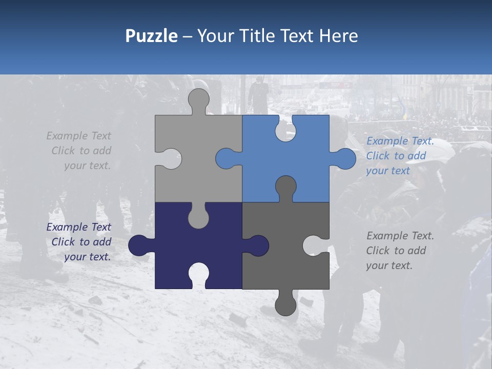 A Group Of Military Men Standing In The Snow PowerPoint Template