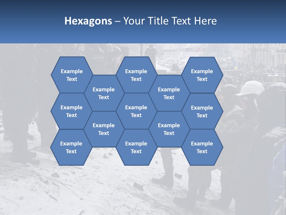 A Group Of Military Men Standing In The Snow PowerPoint Template