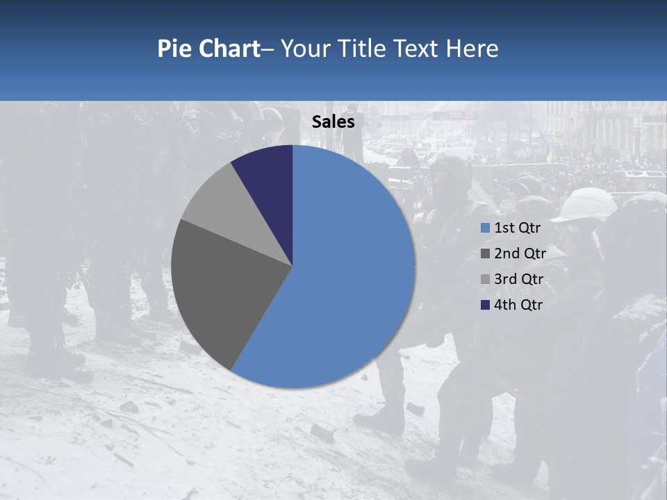 A Group Of Military Men Standing In The Snow PowerPoint Template