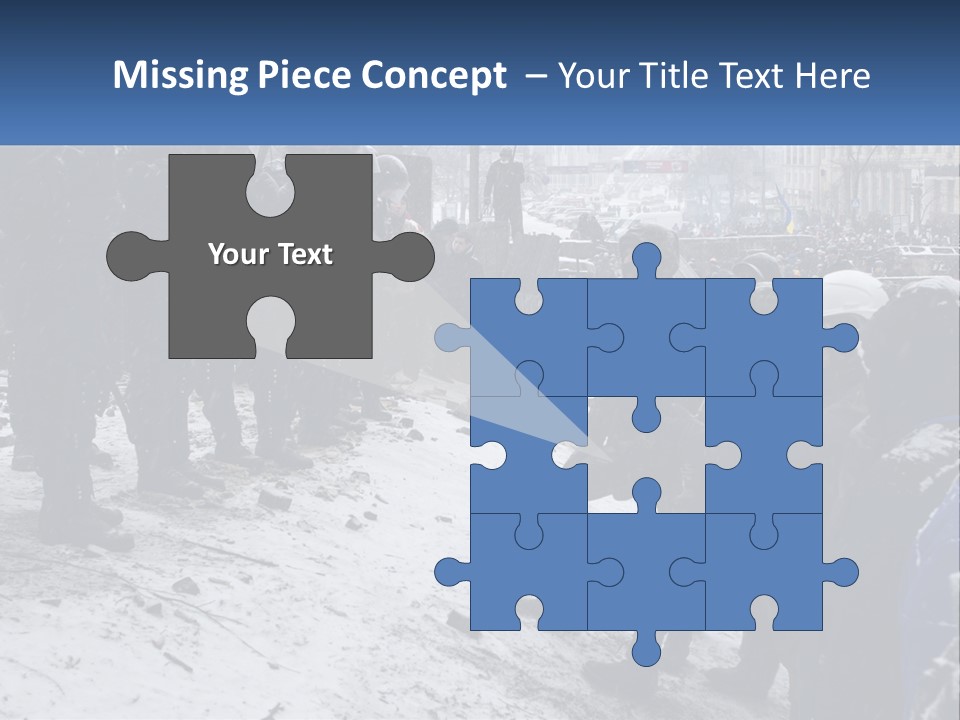 A Group Of Military Men Standing In The Snow PowerPoint Template