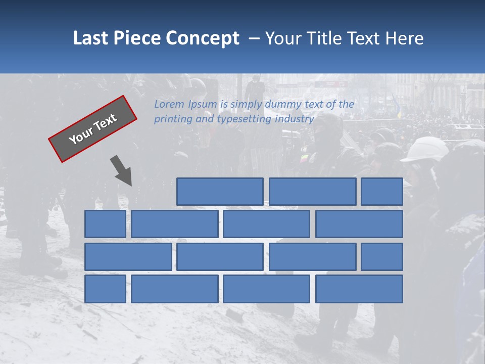 A Group Of Military Men Standing In The Snow PowerPoint Template