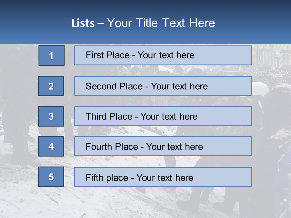 A Group Of Military Men Standing In The Snow PowerPoint Template