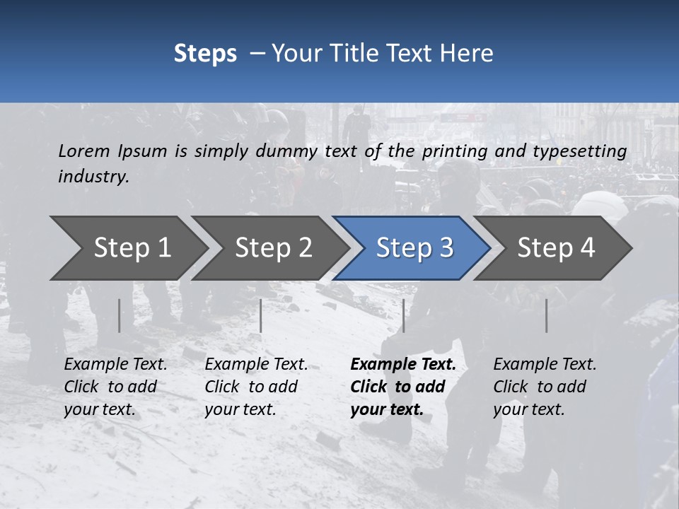 A Group Of Military Men Standing In The Snow PowerPoint Template