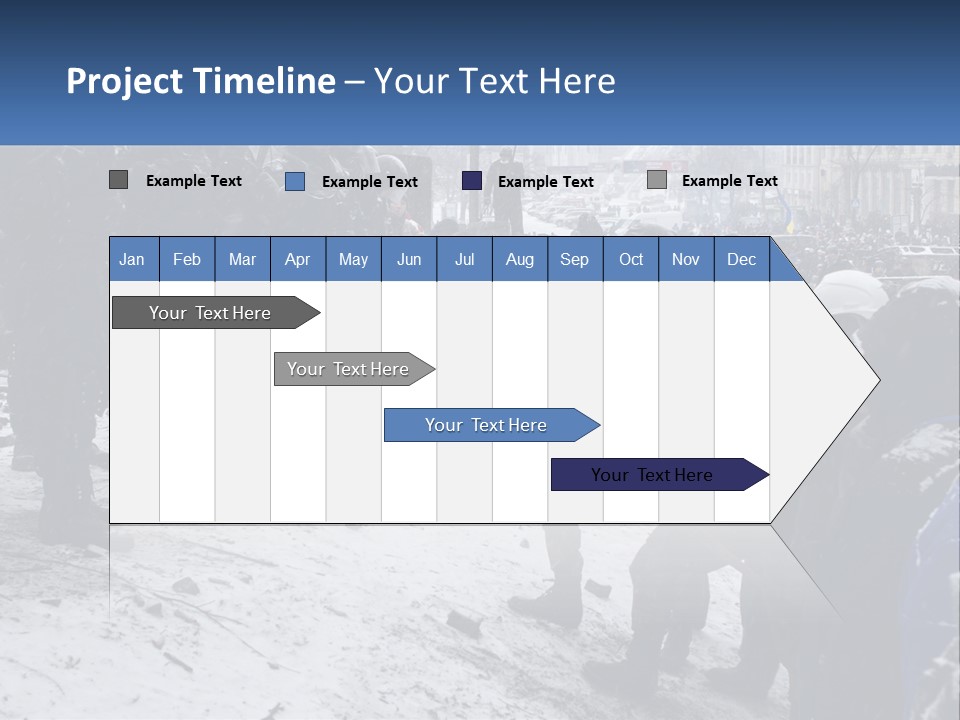 A Group Of Military Men Standing In The Snow PowerPoint Template