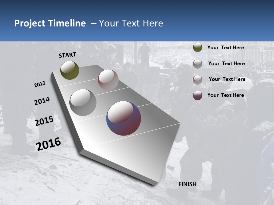 A Group Of Military Men Standing In The Snow PowerPoint Template