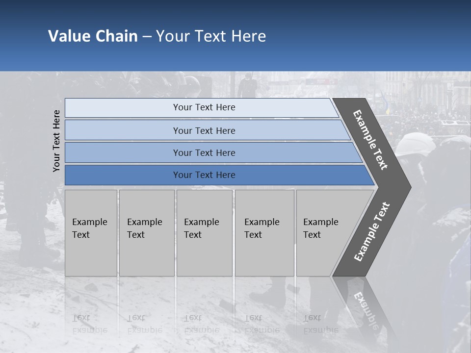 A Group Of Military Men Standing In The Snow PowerPoint Template