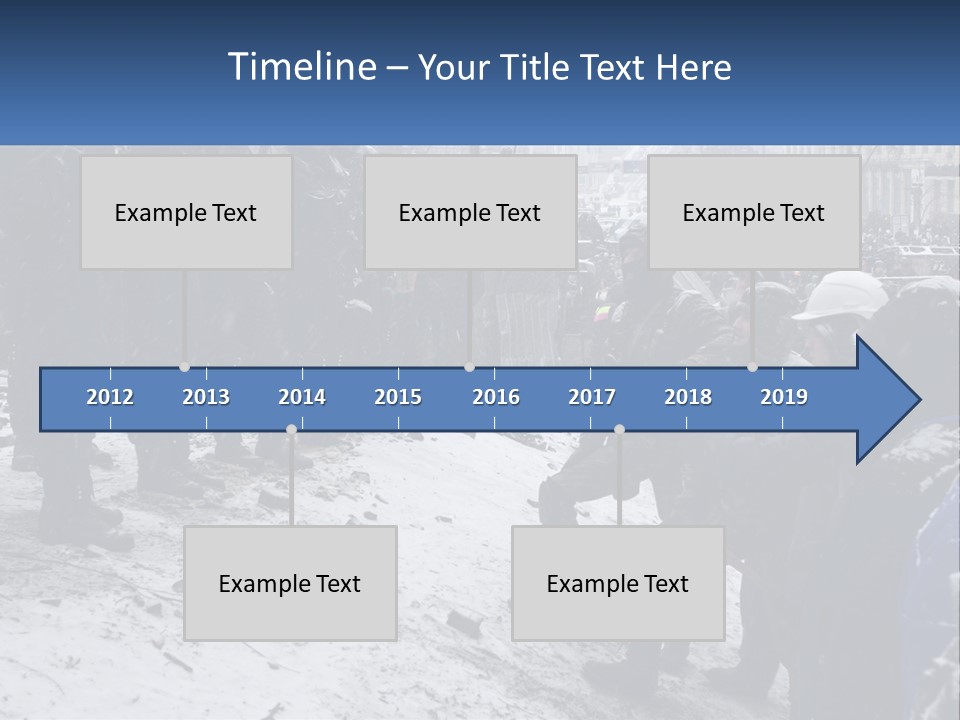A Group Of Military Men Standing In The Snow PowerPoint Template