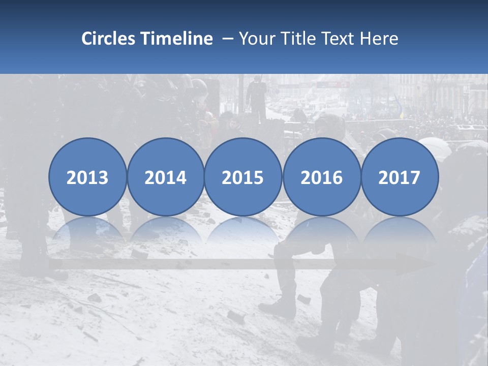 A Group Of Military Men Standing In The Snow PowerPoint Template