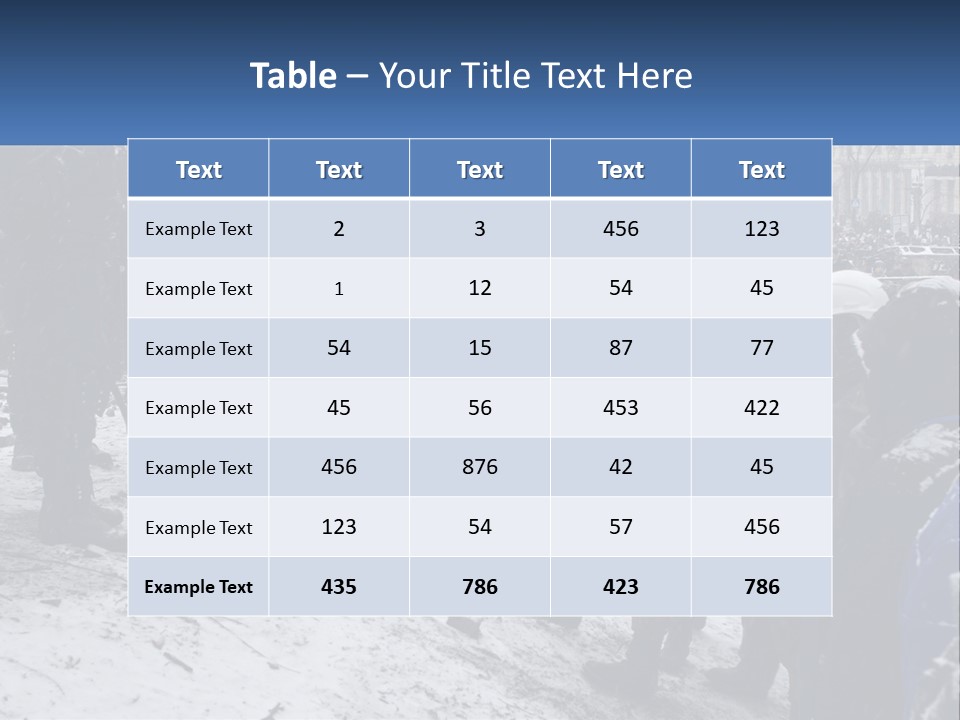 A Group Of Military Men Standing In The Snow PowerPoint Template