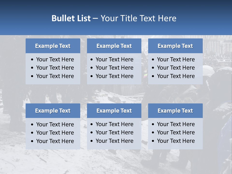 A Group Of Military Men Standing In The Snow PowerPoint Template