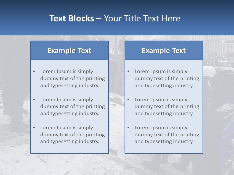 A Group Of Military Men Standing In The Snow PowerPoint Template