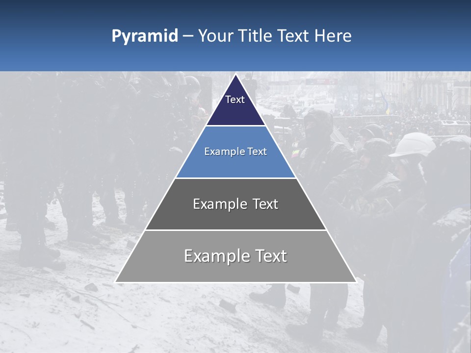 A Group Of Military Men Standing In The Snow PowerPoint Template