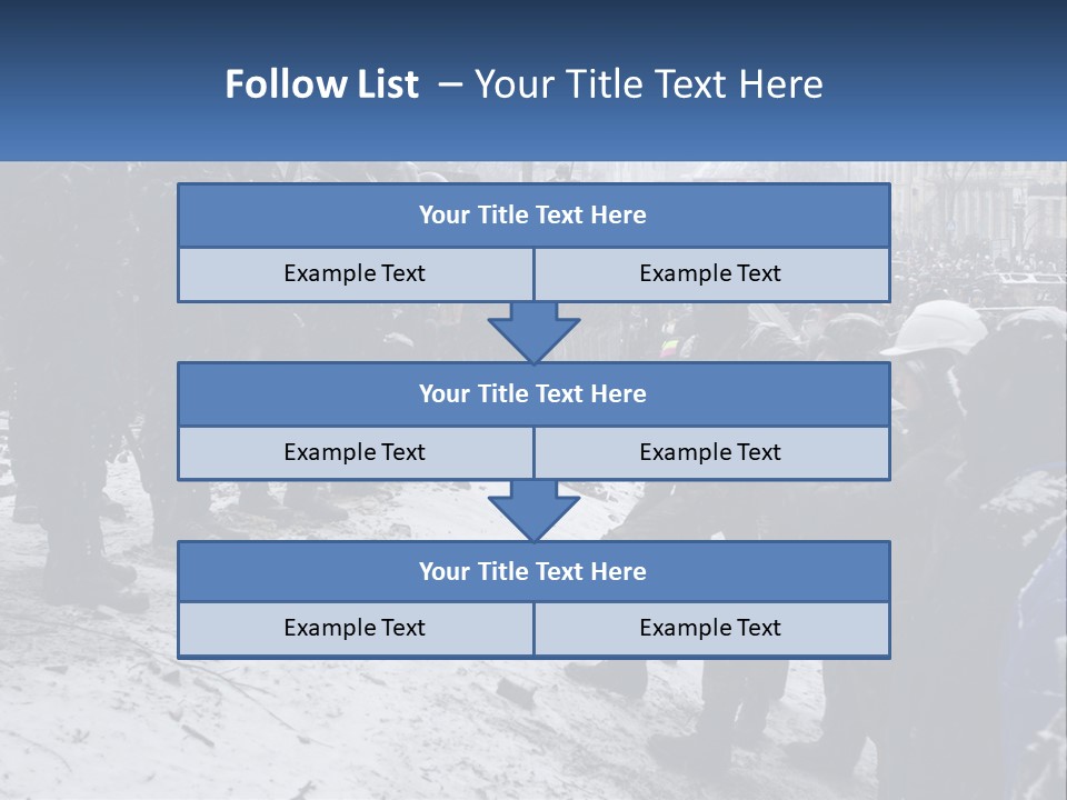 A Group Of Military Men Standing In The Snow PowerPoint Template