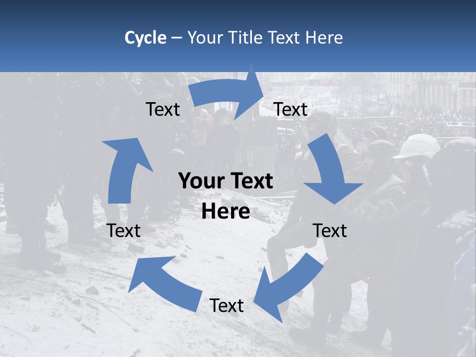 A Group Of Military Men Standing In The Snow PowerPoint Template