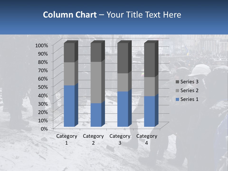 A Group Of Military Men Standing In The Snow PowerPoint Template